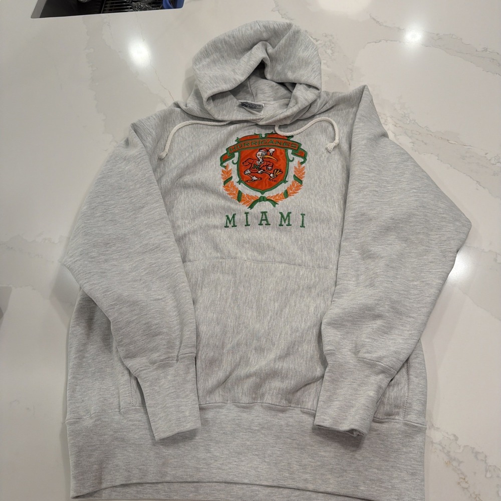 Rebel Miami Hurricanes Hoodie X-Large Multi-Color Pullover Graphic